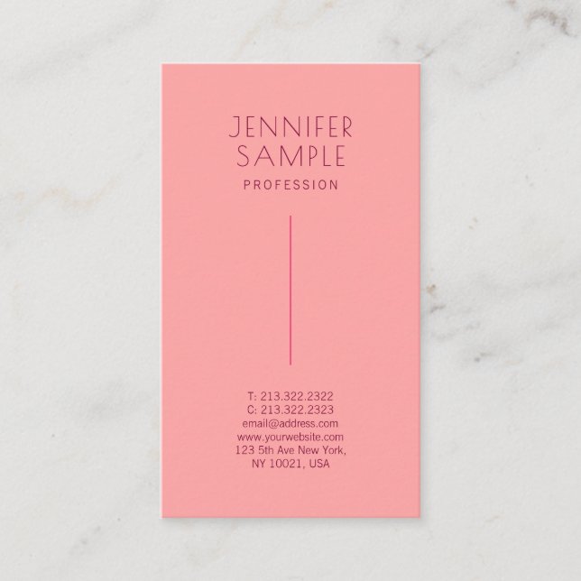 Professional Elegant Signature Matte Paper Luxury Business Card (Front)