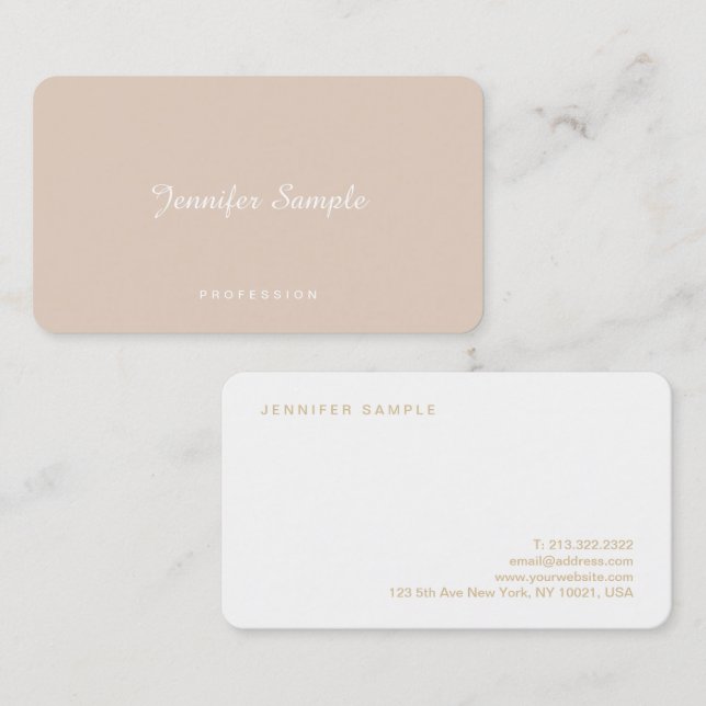 Professional Elegant Simple Creative Luxury Business Card (Front/Back)