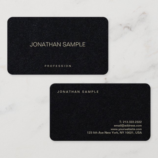 Professional Elegant Simple Creative Luxury Business Card (Front/Back)