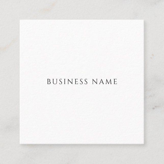 Professional Elegant Simple Design Modern Template Square Business Card (Front)