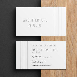 Professional elegant simple modern typography business card
