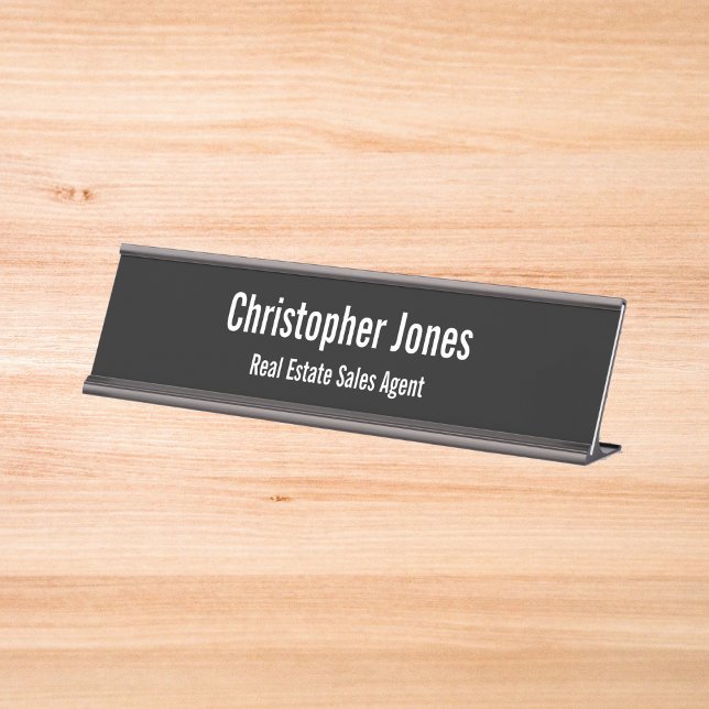Professional Elegant Simple Office Executive Title Desk Name Plate (Professional Elegant Simple Office Executive Title Desk Name Plate)
