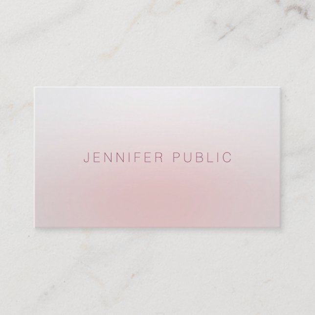 Professional Elegant Simple Template Modern Luxury Business Card (Front)