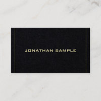 Professional Elegant Sleek Black Gold Design Luxe