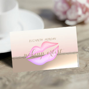 Professional Elegant Stylish Chic,Lips Business Card