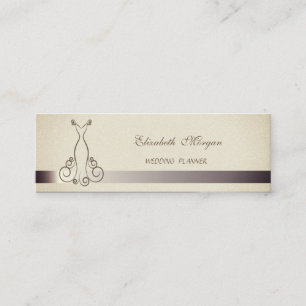 Professional Elegant Stylish Glittery,Dress Mini Business Card