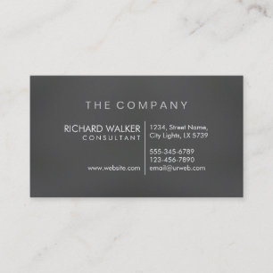 Professional Elegant Subtle Black Wood Modern Business Card