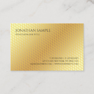 Professional Elegant Template Gold Look Modern Business Card