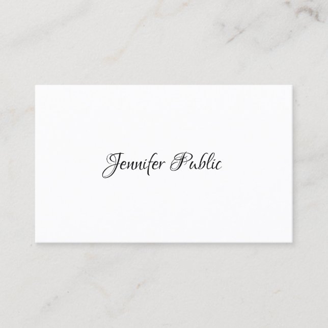 Professional Elegant Template Modern Simple Design Business Card (Front)