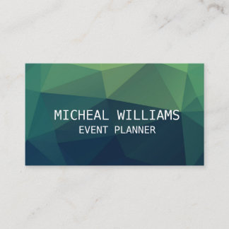 Professional Elegant Unique Modern Polygon Business Card