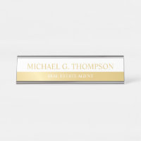 Professional Elegant White and Gold