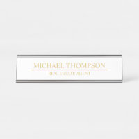 Professional Elegant White and Gold