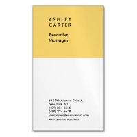 Professional elegant yellow white plain minimalist