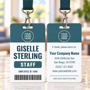 Professional Employee Business Logo Name Badge ID Badge
