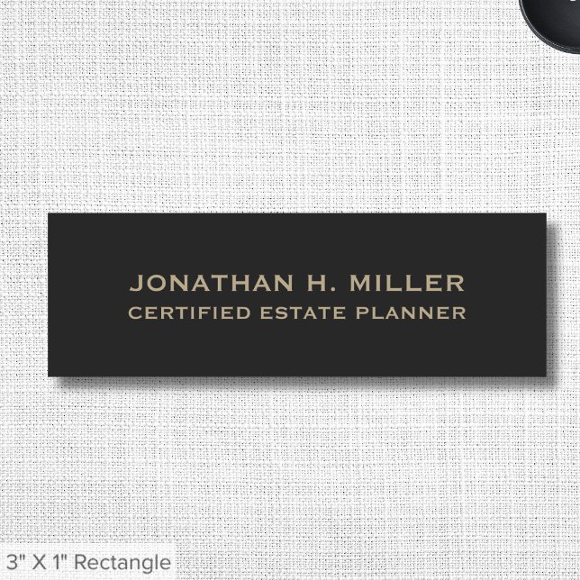 Professional Employee Name Tag with Title (Creator Uploaded)