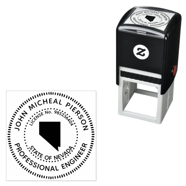 Professional Engineer Nevada Self-inking Stamp (In Situ)