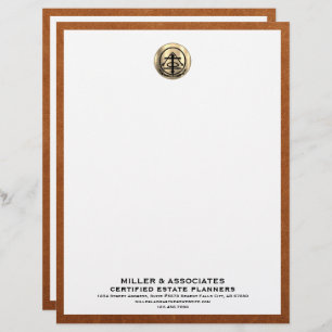 Professional Estate Planner Letterhead Gold Logo