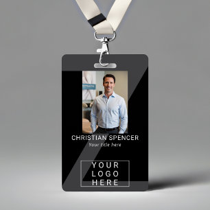 Professional Event ID Lanyard name QR code photo Badge