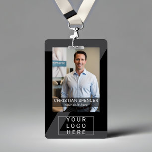 Professional Event ID Lanyard name QR code photo ID Badge