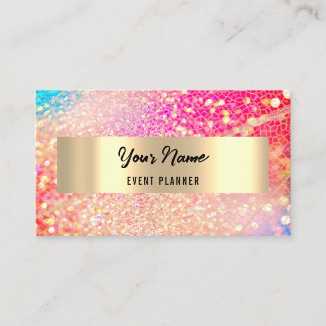 PROFESSIONAL EVENT PLANNER MAKEUP ARTIST Logo QR Appointment Card (Front)