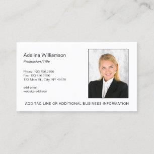 Professional Executive Photo Business Card
