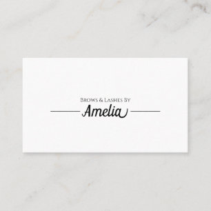 Professional Eyelash Extensions & Microblading Business Card