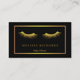 Professional Eyelashes Makeup Artist Business Card