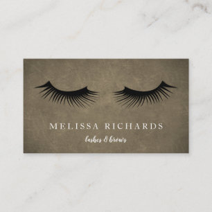 Professional Eyelashes Makeup Artist Business Card