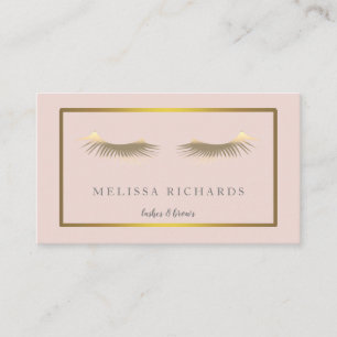 Professional Eyelashes Makeup Artist  Business Card