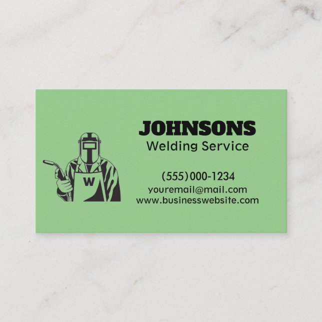 Professional Fabricator Welding Service Business Card (Front)