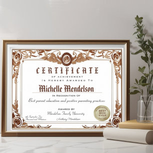 Professional fake classic diploma certificate
