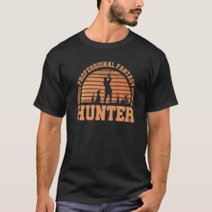 Professional Fantasy Hunter Retro Forest Vintage H T-Shirt