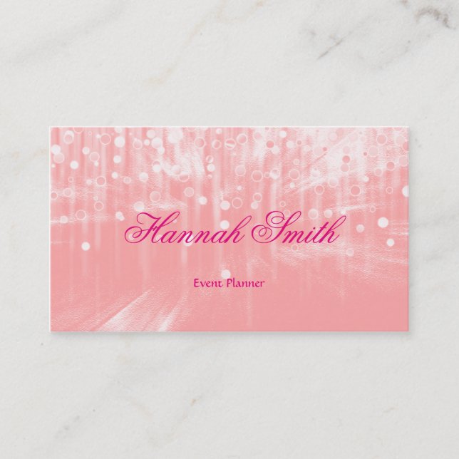 Professional faux glamourous modern elegant plain business card (Front)