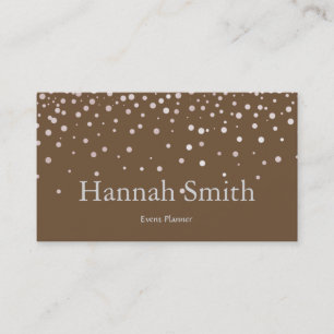Professional faux glamourous modern elegant plain business card