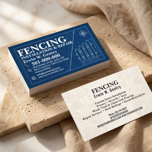 Professional Fence Installation & Repair Services  Business Card