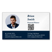 Professional Financial Planner QR Code Blue