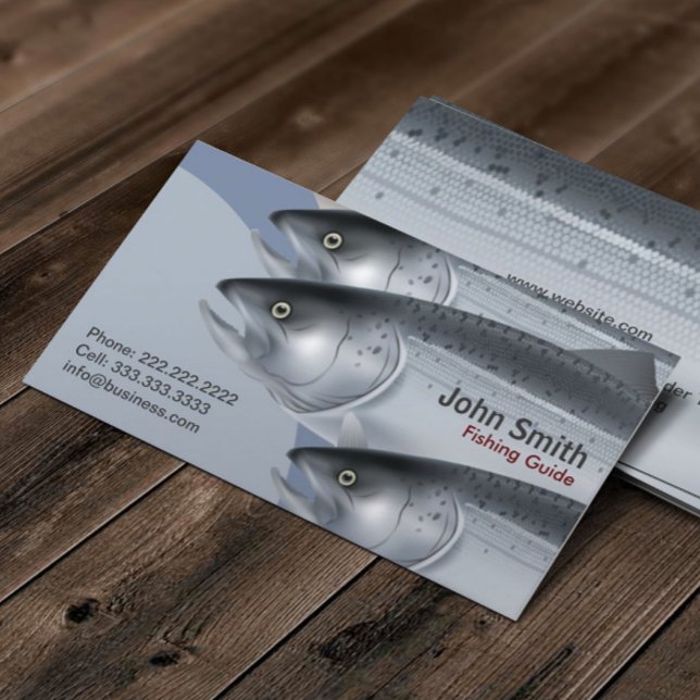 Professional Fishing Guide Service Business Card (Creator Uploaded)