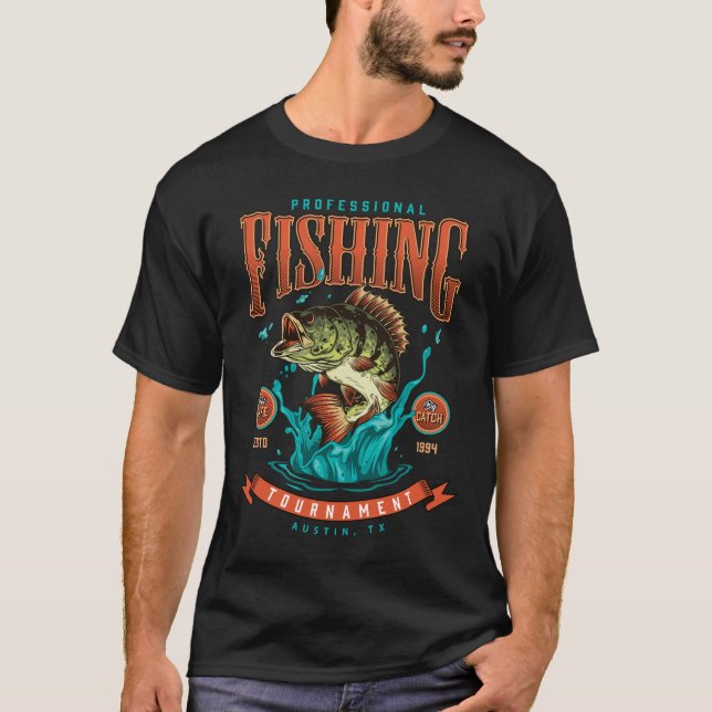 Professional Fishing Tournament T-Shirt (Front)