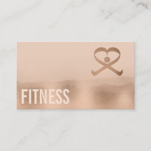 Professional fitness  personal trainer logo business card