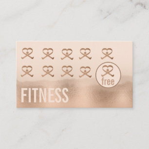 Professional fitness personal trainer logo business card