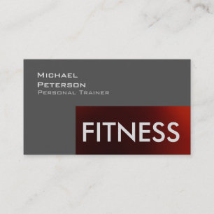 Professional Fitness Sport Business Card