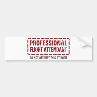 Professional Flight Attendant Bumper Sticker