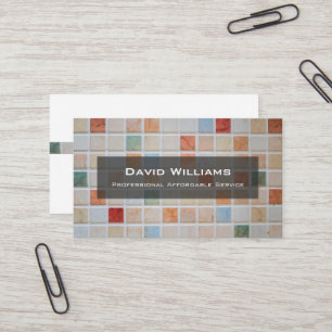 Professional Flooring and Tiler Business Card
