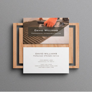 Professional Flooring and Tiler Business Card
