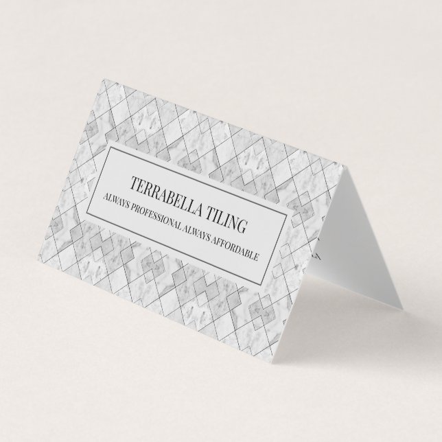 Professional Flooring And Tiler Business Card (Front)