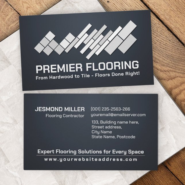 Professional Flooring Services -Floor installation Business Card (Creator Uploaded)