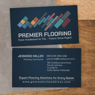 Professional Flooring Services -Floor installation Business Card