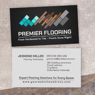Professional Flooring Services -Floor installation Business Card