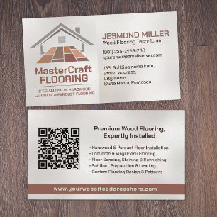 Professional Flooring Services -Floor installation Business Card