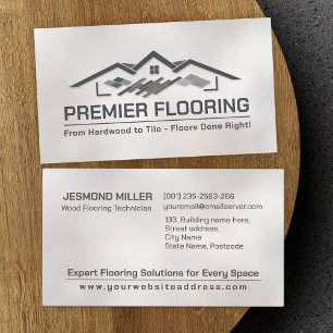 Professional Flooring Services -Floor installation Business Card